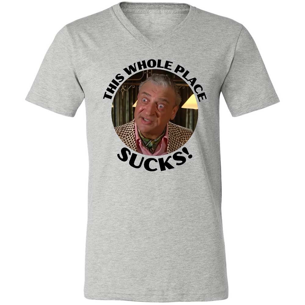 Unisex V-Neck T-Shirt - UZTSN6TW - Athletic Heather - 2