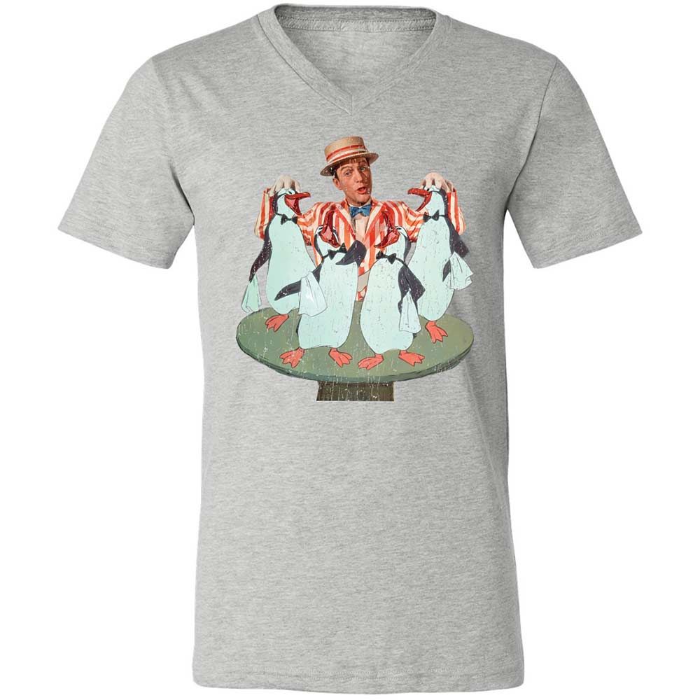 Unisex V-Neck T-Shirt - KMJBCDE2 - Athletic Heather - 2