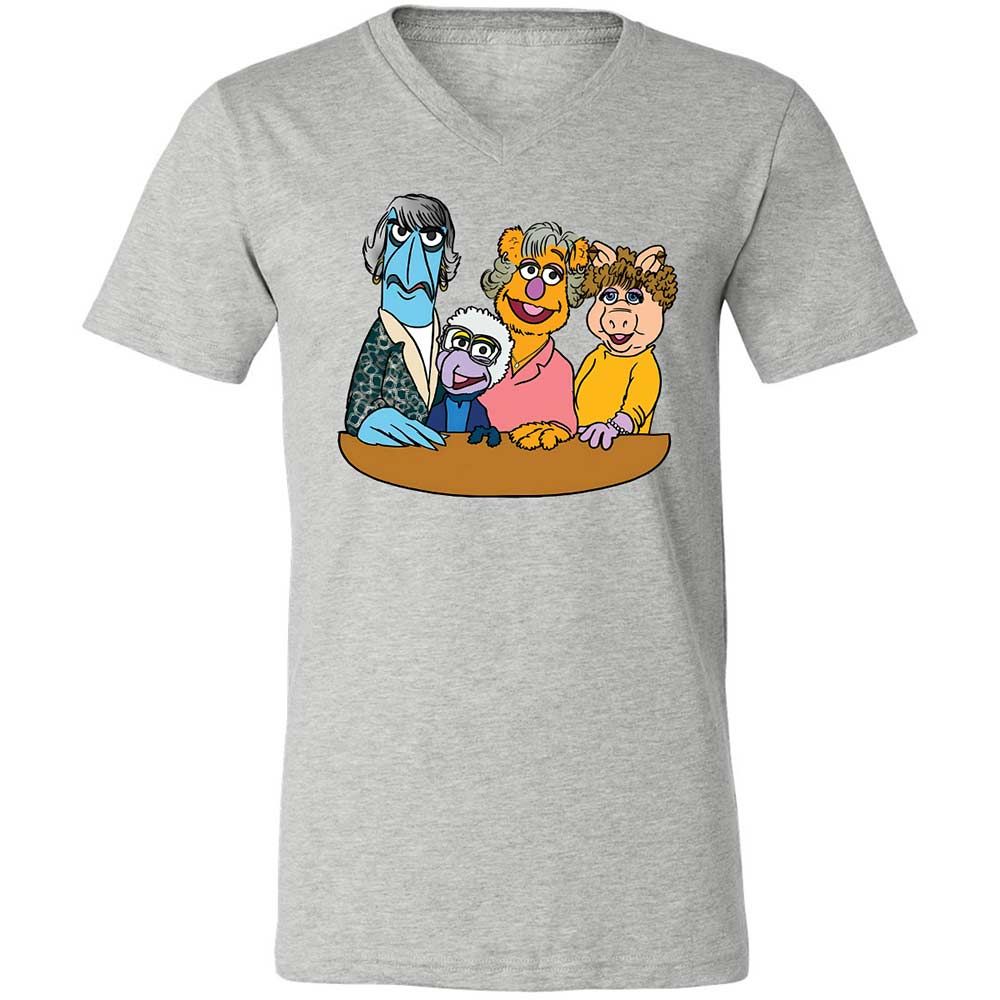 Unisex V-Neck T-Shirt - 8N91VZ57 - Athletic Heather - 2