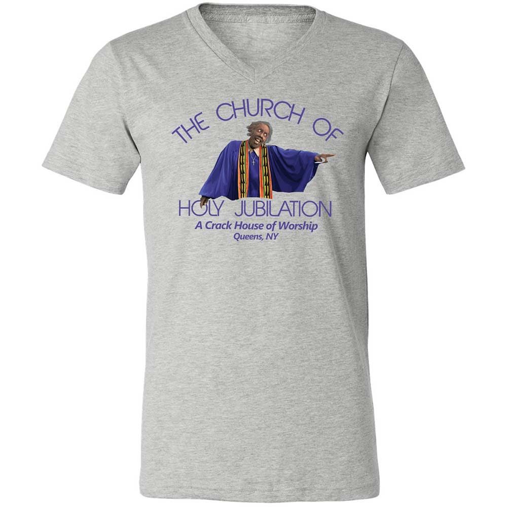 Unisex V-Neck T-Shirt - WQ3DNRZ3 - Athletic Heather - 2