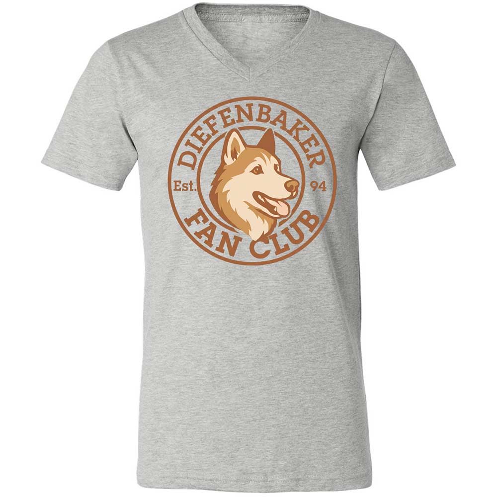 Unisex V-Neck T-Shirt - RFMCS77Z - Athletic Heather - 2