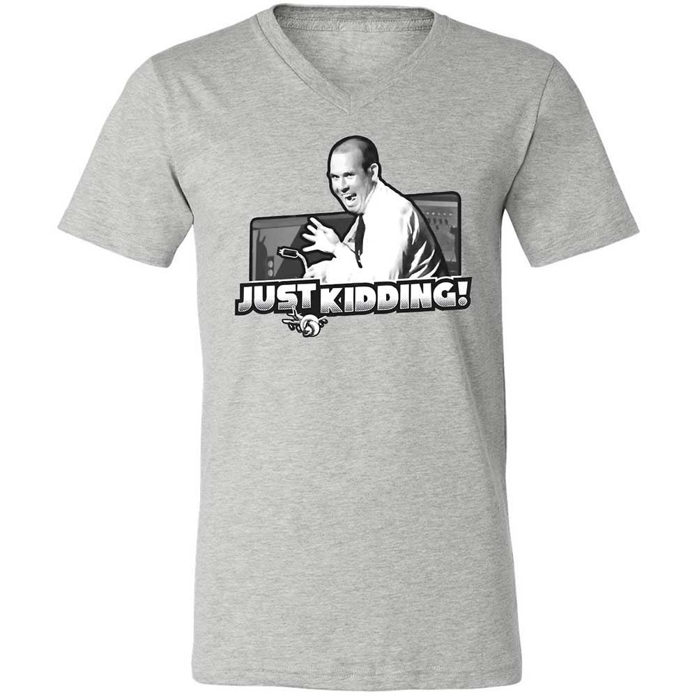 Unisex V-Neck T-Shirt - JZWFLF69 - Athletic Heather - 2