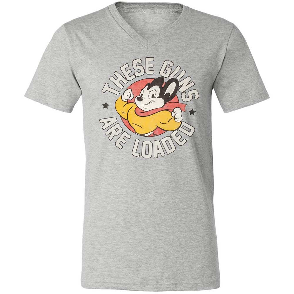 Unisex V-Neck T-Shirt - 5M86JP9M - Athletic Heather - 2