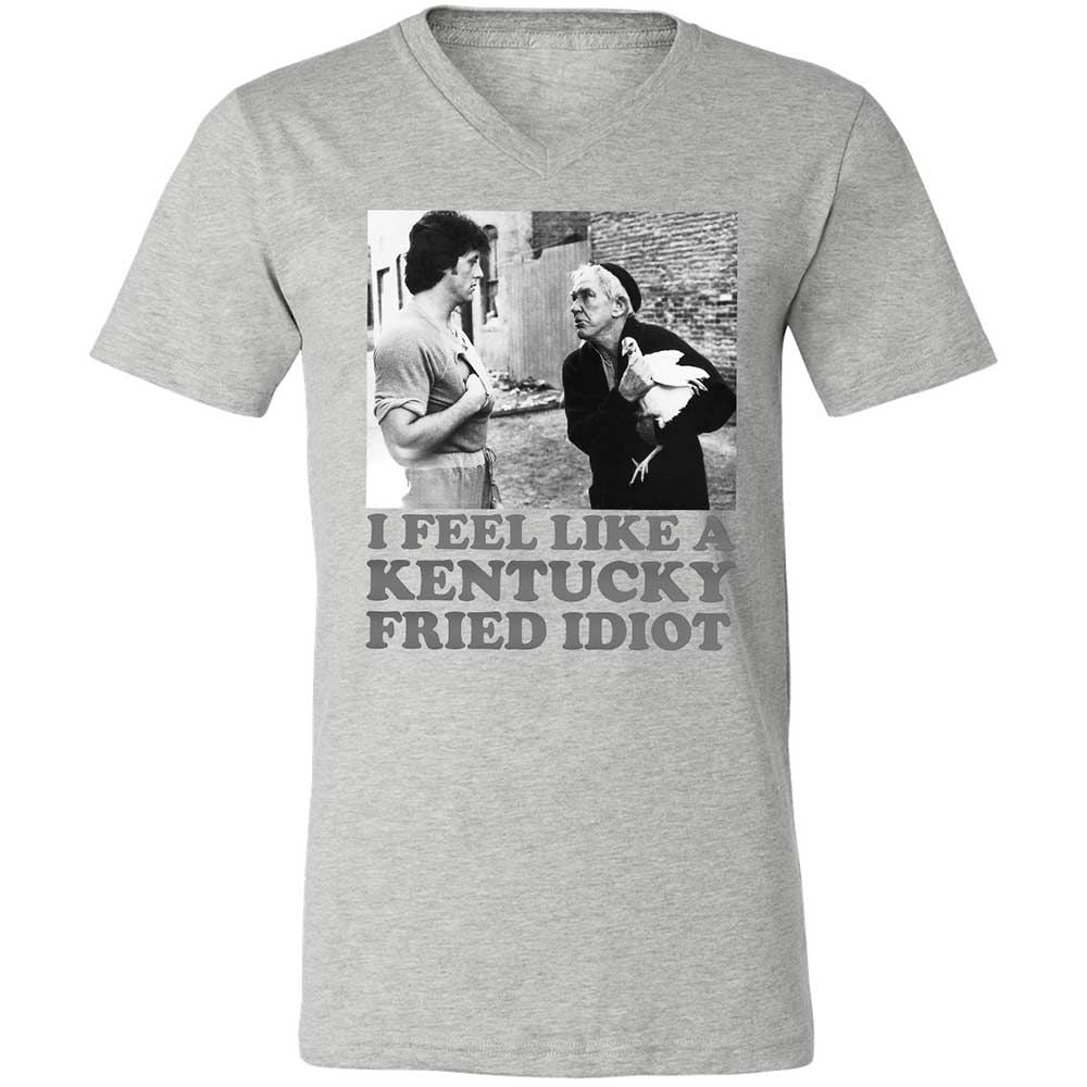 Unisex V-Neck T-Shirt - EJASL6Y7 - Athletic Heather - 2