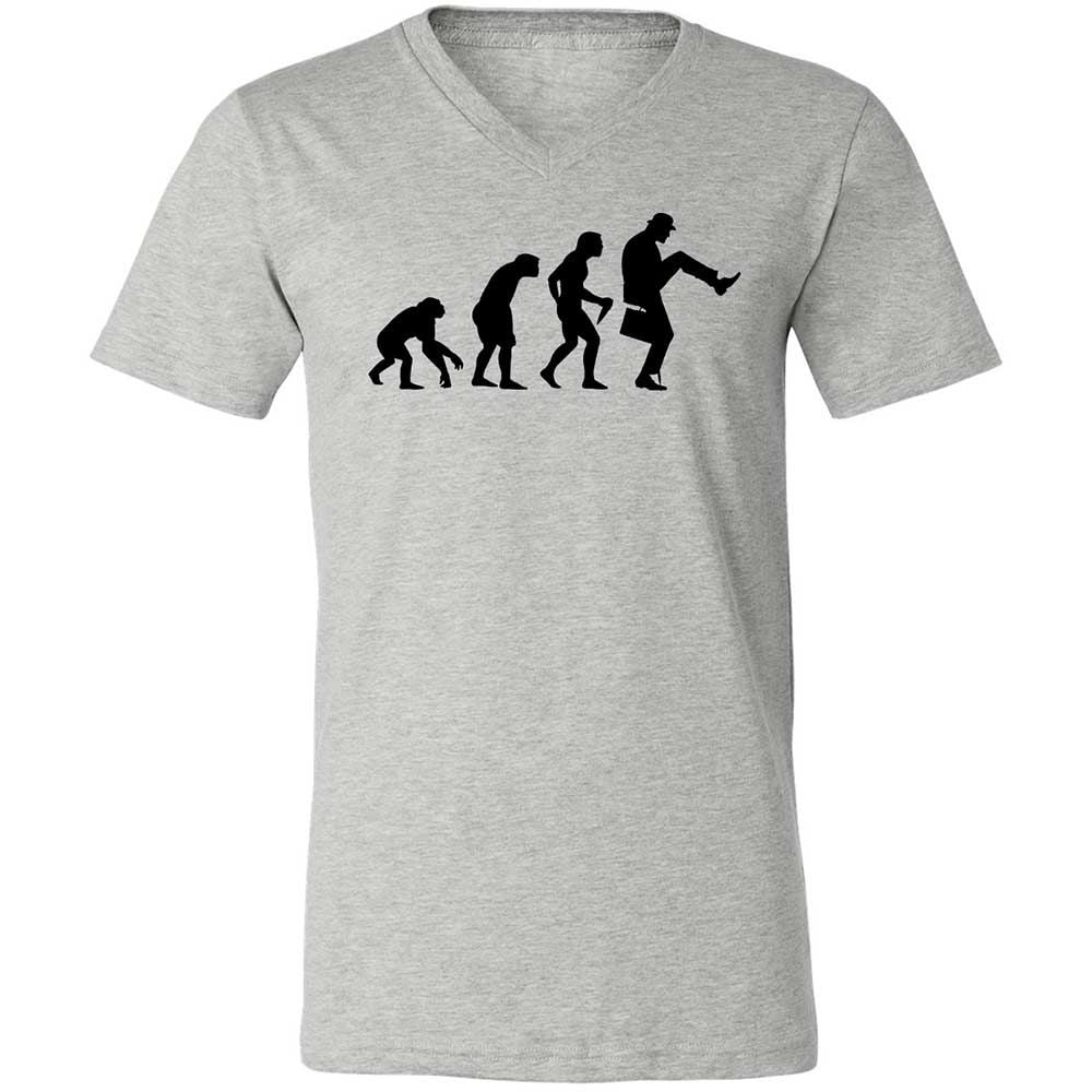Unisex V-Neck T-Shirt - 7A2C82YS - Athletic Heather - 2