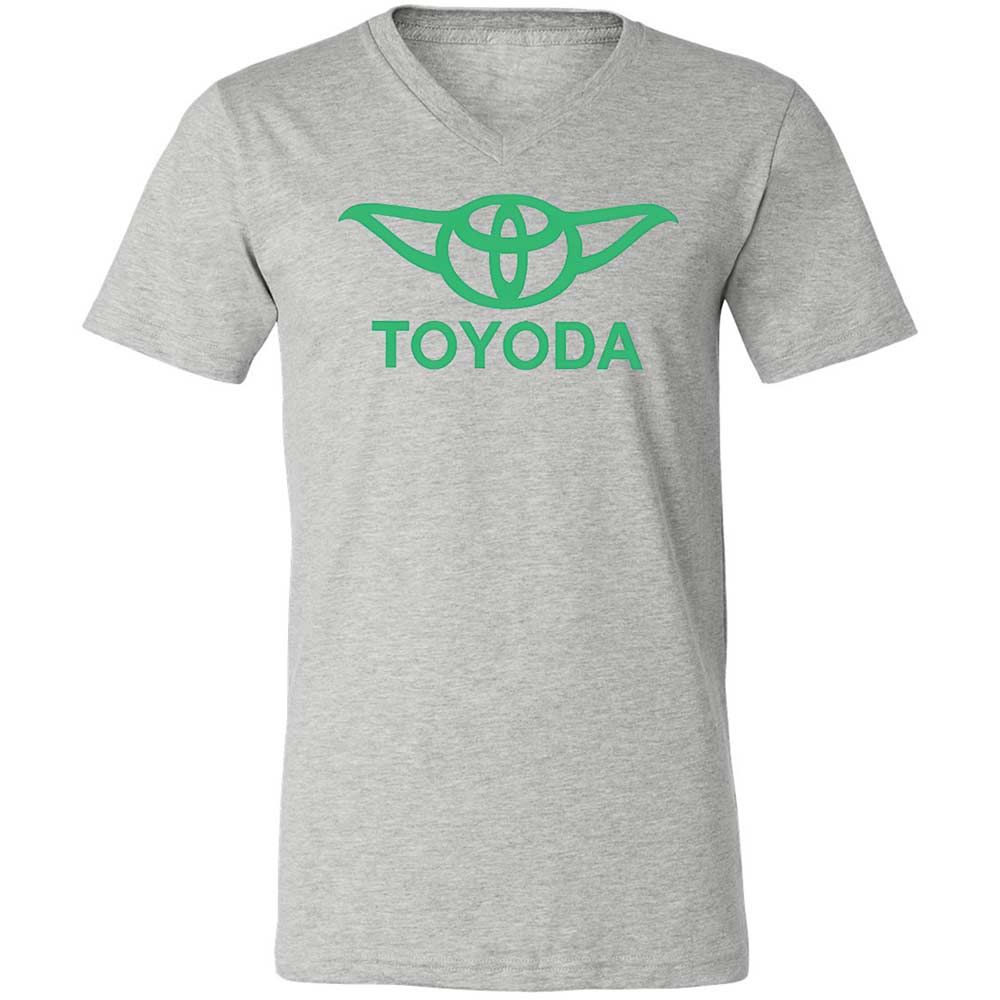 Unisex V-Neck T-Shirt - 5FQ7Y115 - Athletic Heather - 2