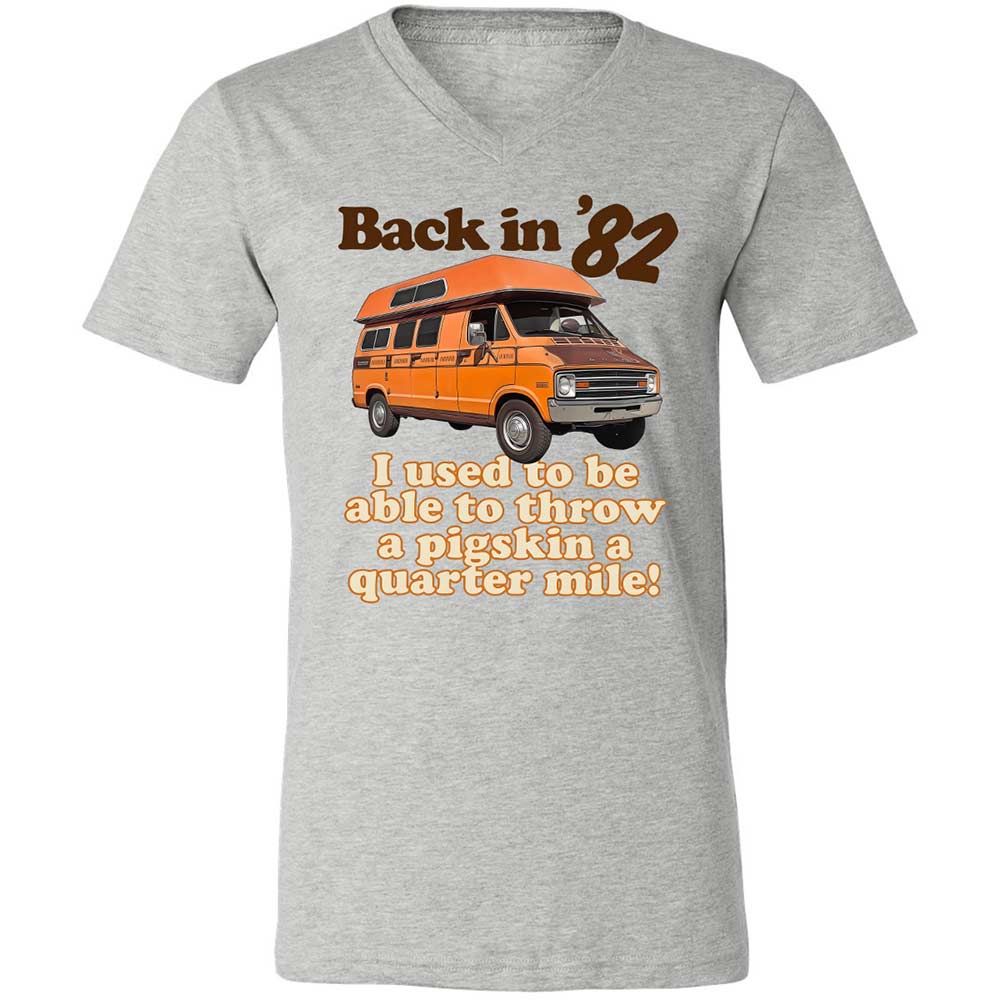 Unisex V-Neck T-Shirt - YND5XQAJ - Athletic Heather - 2