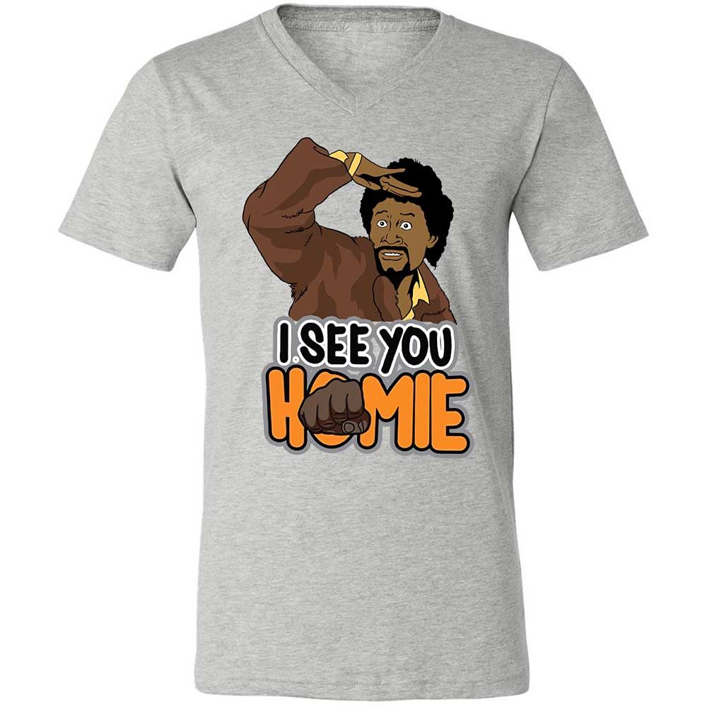 Unisex V-Neck T-Shirt - BWAZ964J - Athletic Heather - 2