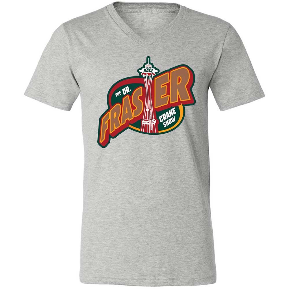 Unisex V-Neck T-Shirt - MYVCWDTS - Athletic Heather - 2