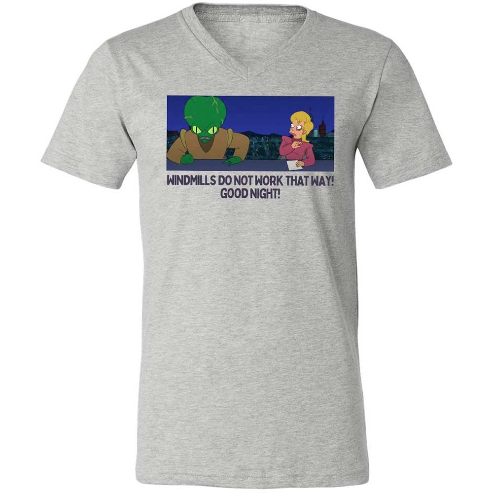 Unisex V-Neck T-Shirt - J9YV6QZ2 - Athletic Heather - 2