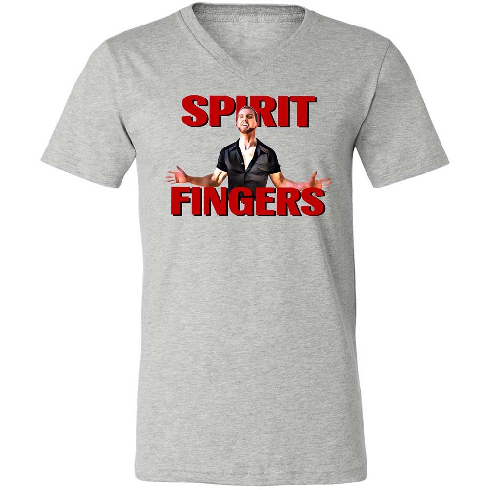 Unisex V-Neck T-Shirt - 4RKQZY3T - Athletic Heather - 2