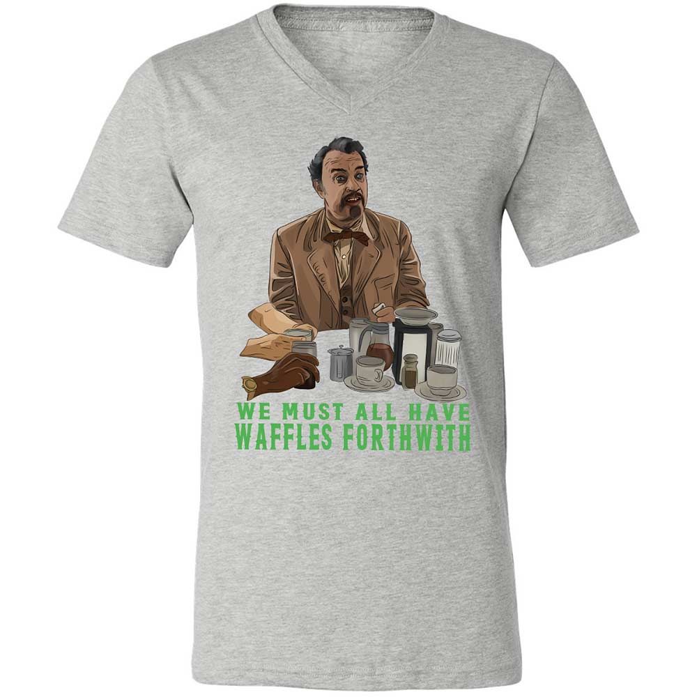 Unisex V-Neck T-Shirt - S9KFU46Y - Athletic Heather - 2