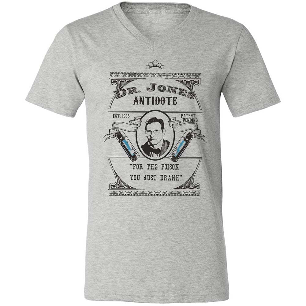 Unisex V-Neck T-Shirt - YFEZFQKR - Athletic Heather - 2