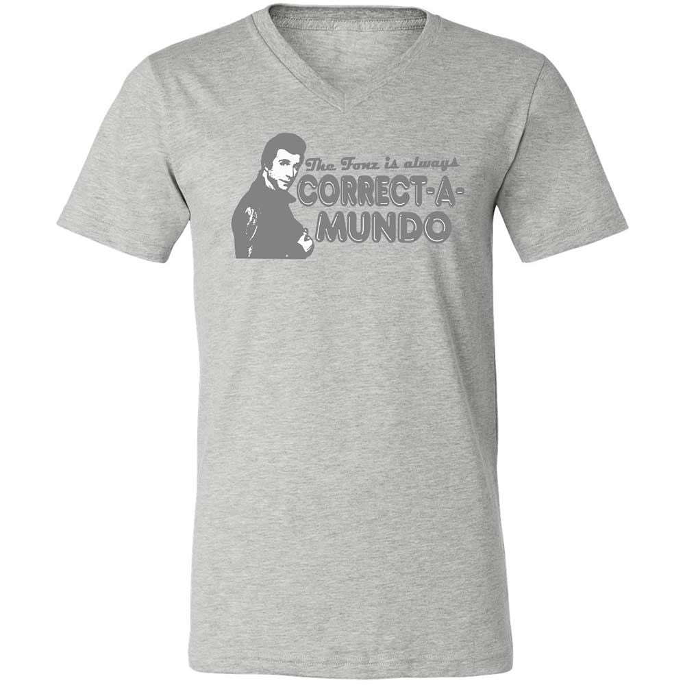 Unisex V-Neck T-Shirt - N1Q8UC2A - Athletic Heather - 2