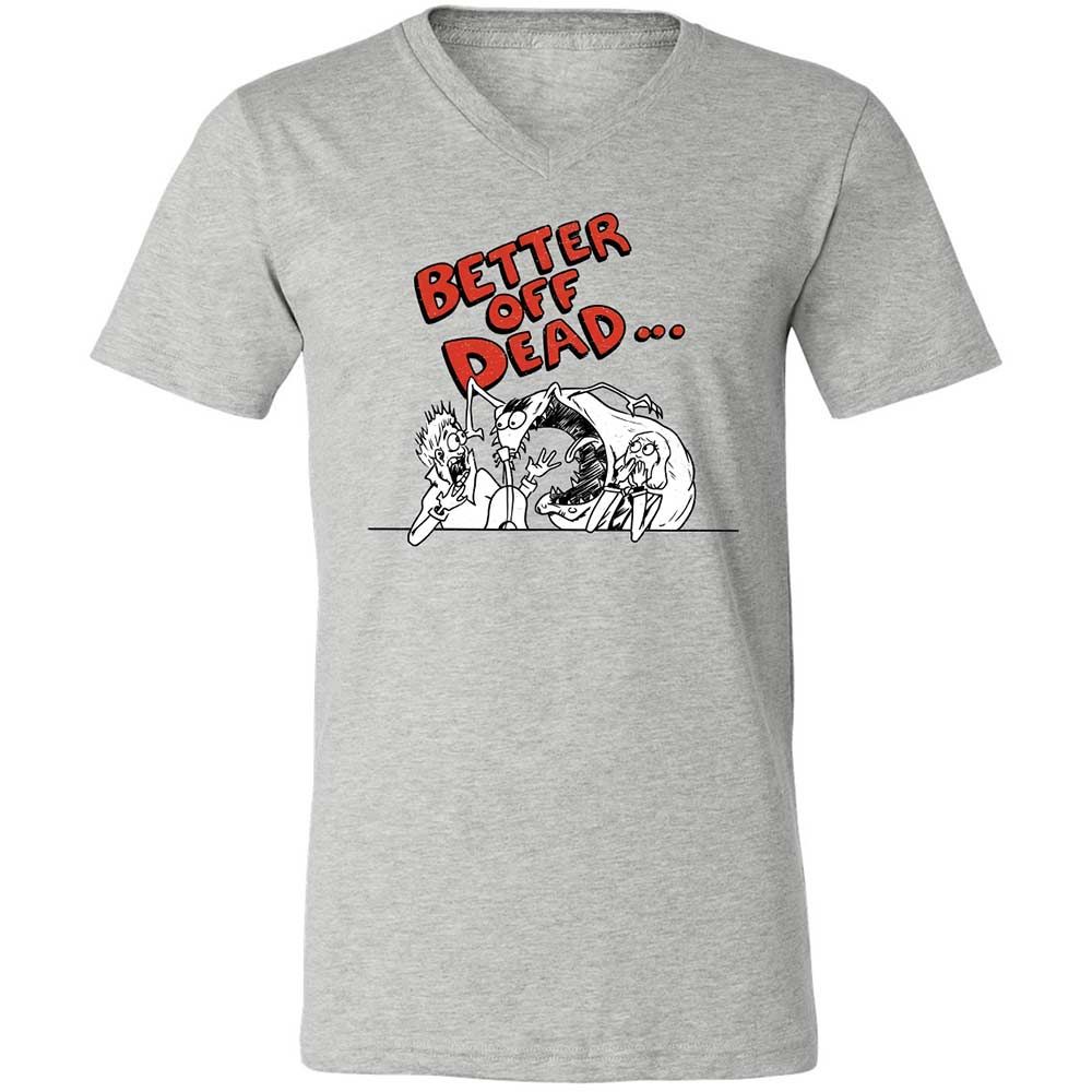 Unisex V-Neck T-Shirt - 48HJX2X5 - Athletic Heather - 2