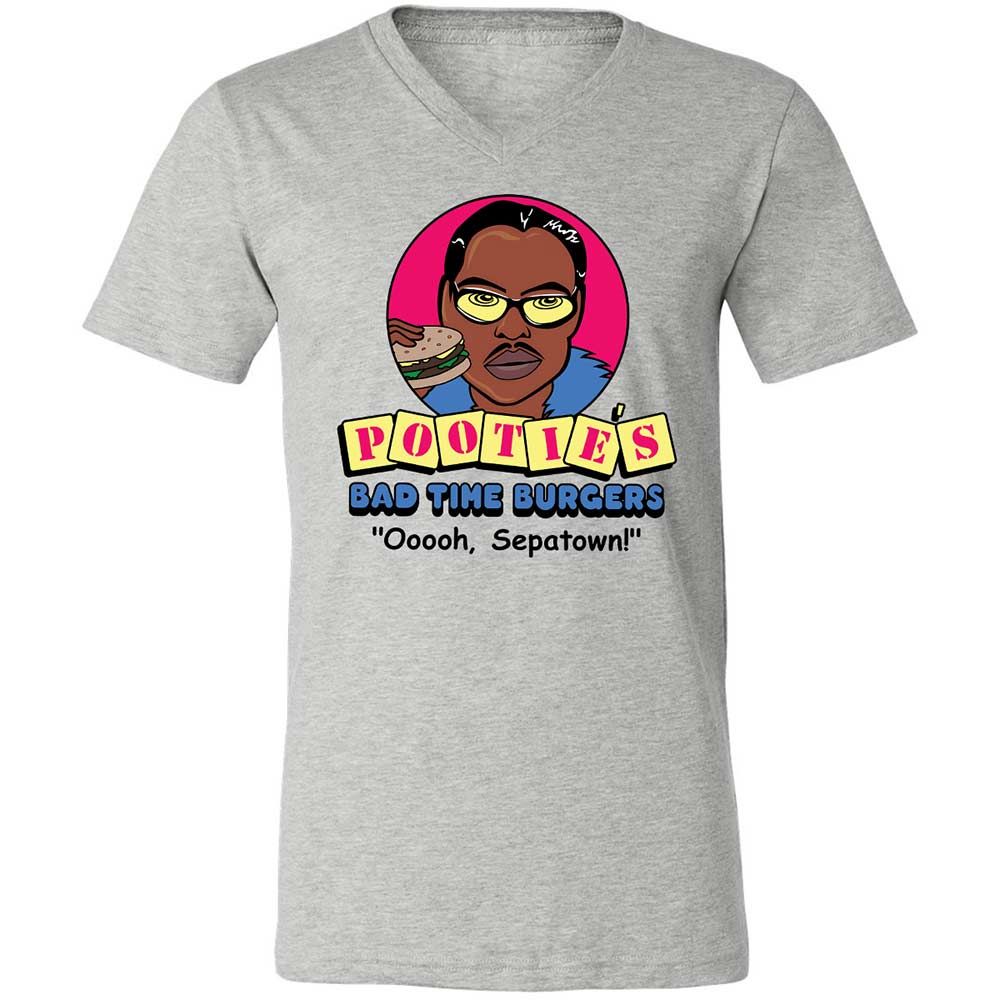 Pootie's Bad Time Burgers - Athletic Heather - 2