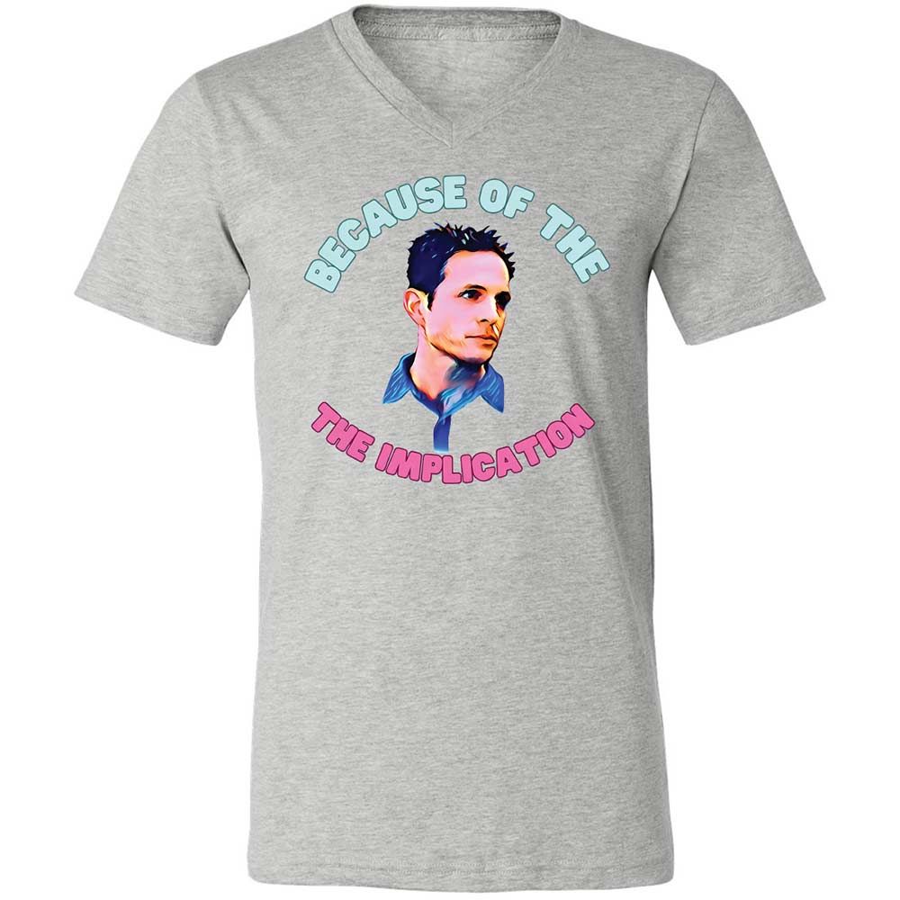 Unisex V-Neck T-Shirt - 27DFFAKC - Athletic Heather - 2