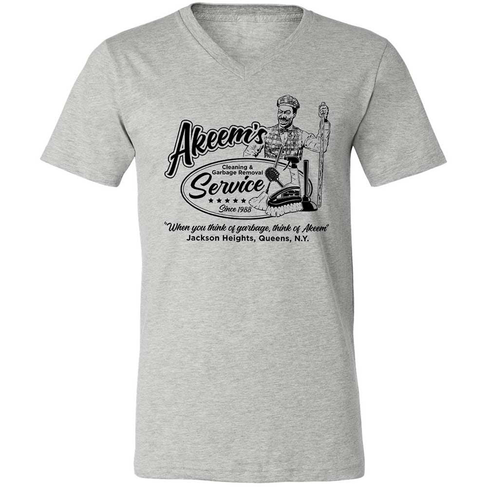 Unisex V-Neck T-Shirt - Q2JNT3ZA - Athletic Heather - 2
