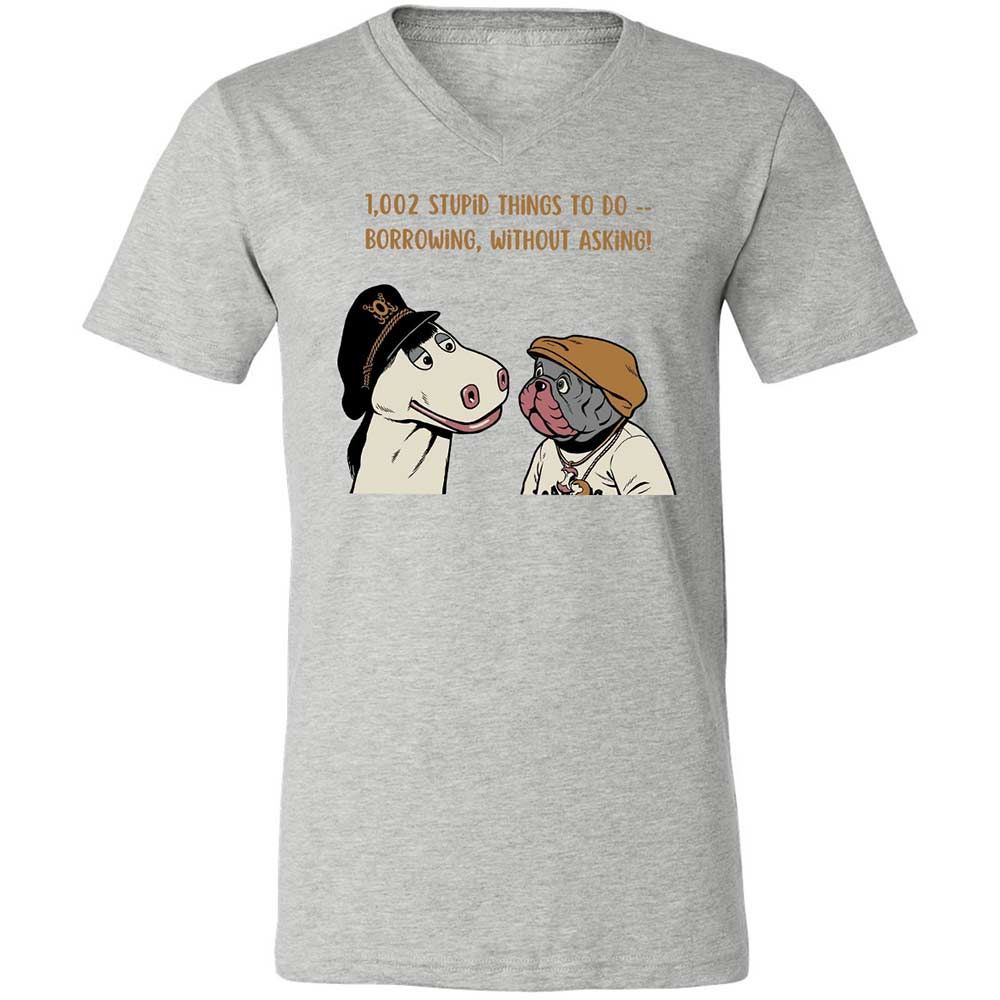 Unisex V-Neck T-Shirt - 22NX9WNR - Athletic Heather - 2