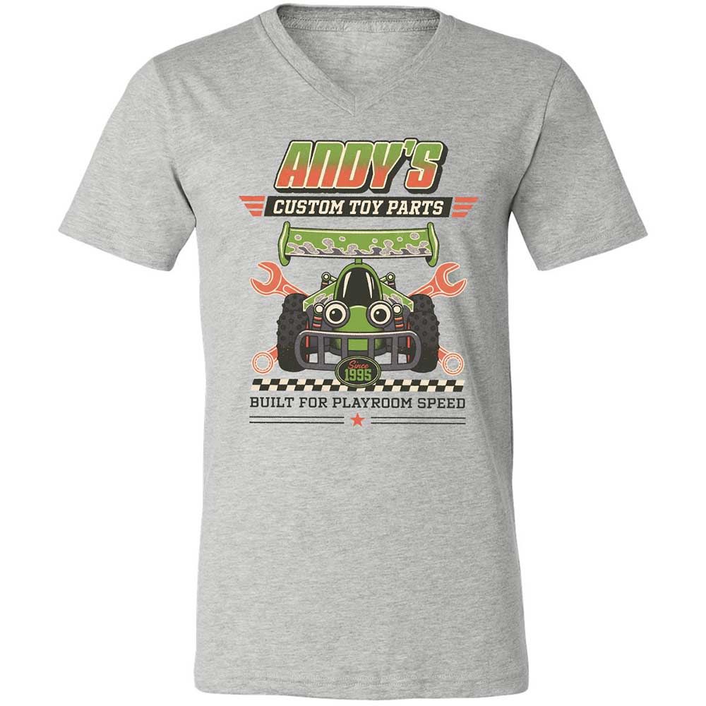 Unisex V-Neck T-Shirt - N9K7PGYB - Athletic Heather - 2
