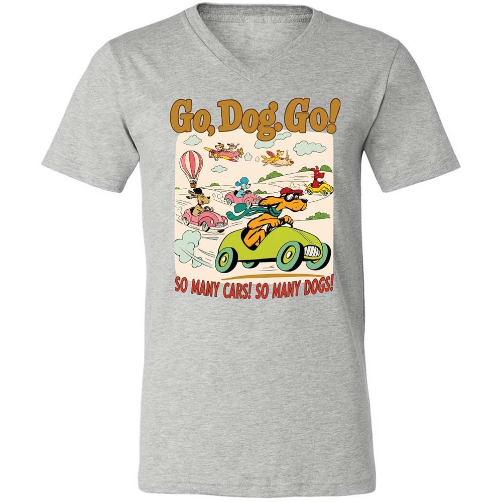 Unisex V-Neck T-Shirt - 1YXVMM7J - Athletic Heather - 2