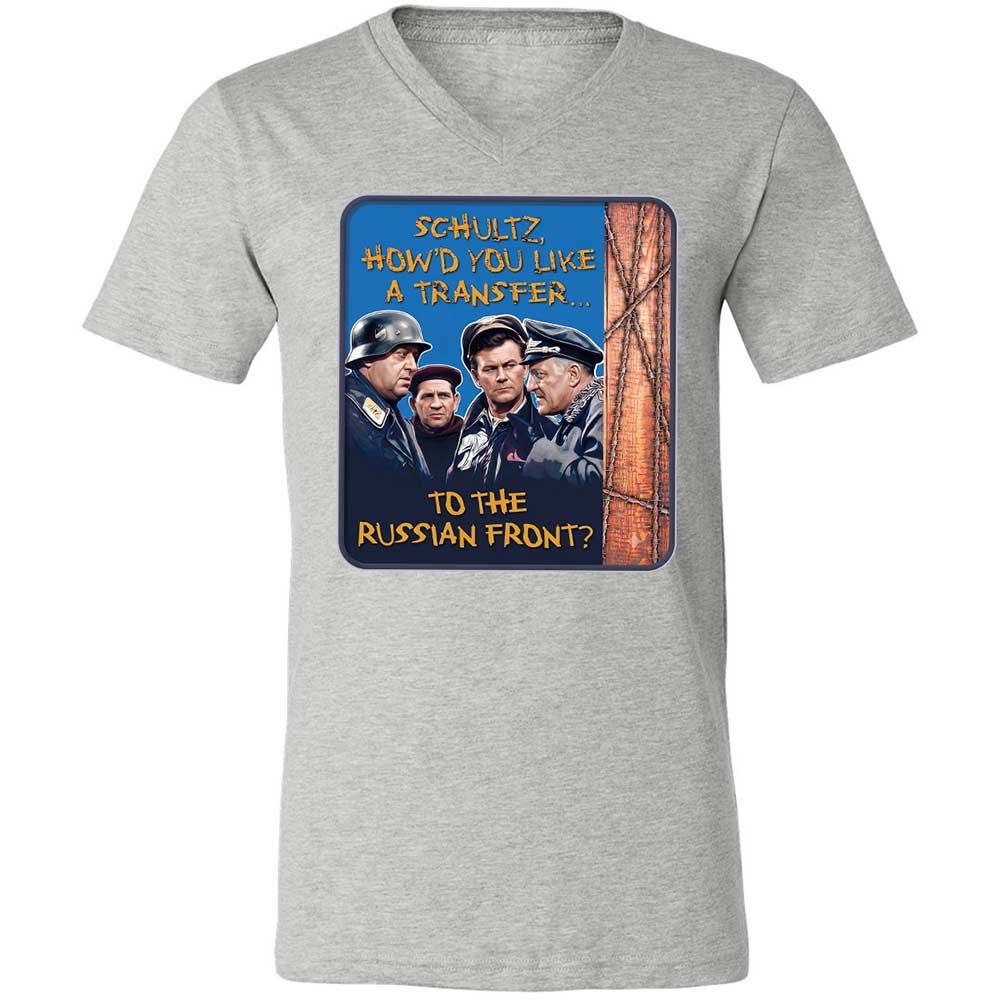 Unisex V-Neck T-Shirt - ZRPDKZGT - Athletic Heather - 2