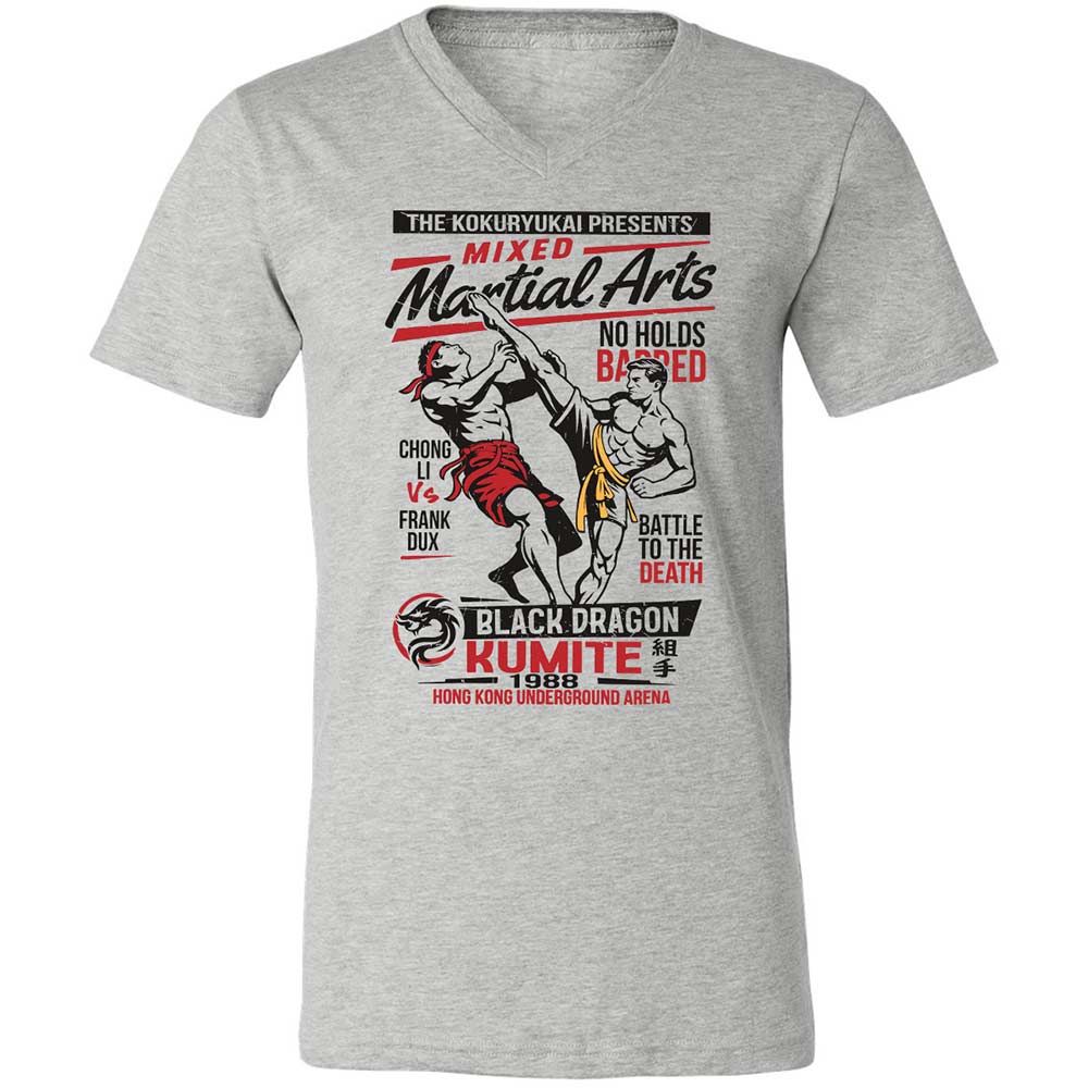 Unisex V-Neck T-Shirt - NRA1TA23 - Athletic Heather - 2
