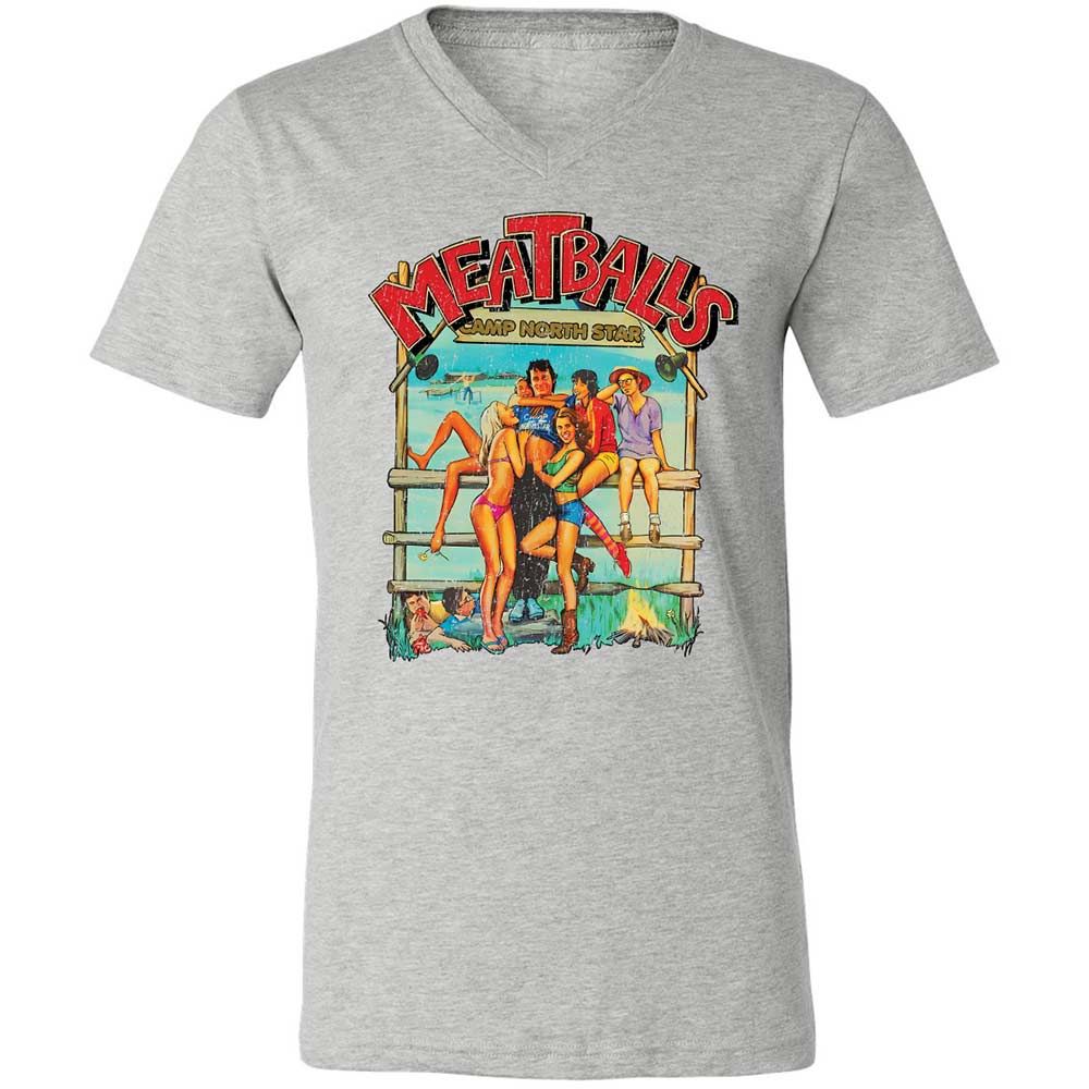 Unisex V-Neck T-Shirt - 9E9DV8KJ - Athletic Heather - 2