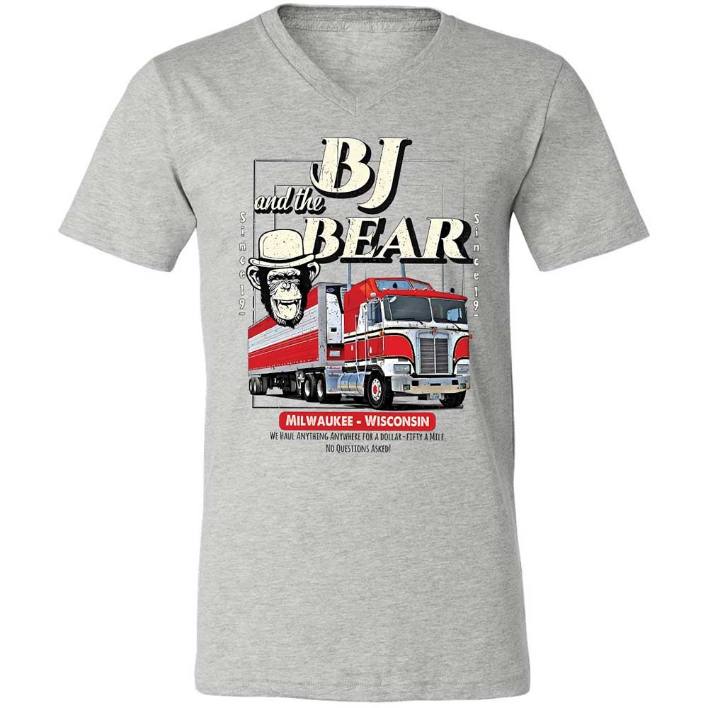 Unisex V-Neck T-Shirt - LN5B1AVM - Athletic Heather - 2