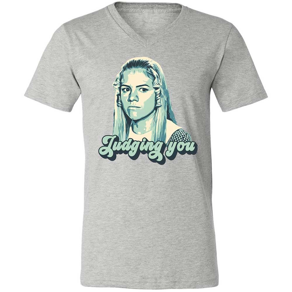 Unisex V-Neck T-Shirt - AMK3EHDQ - Athletic Heather - 2