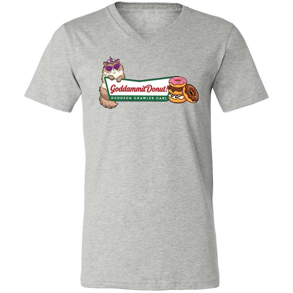 Unisex V-Neck T-Shirt - 1D8E95F4 - Athletic Heather - 2
