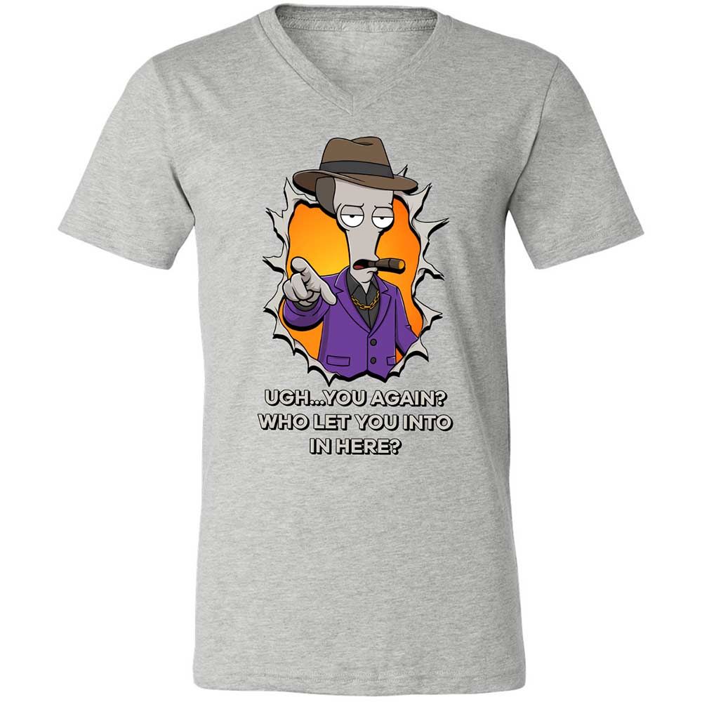 Unisex V-Neck T-Shirt - BXRKX8ND - Athletic Heather - 2