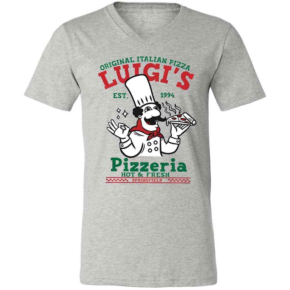 Unisex V-Neck T-Shirt - UAEK7RUU - Athletic Heather - 2