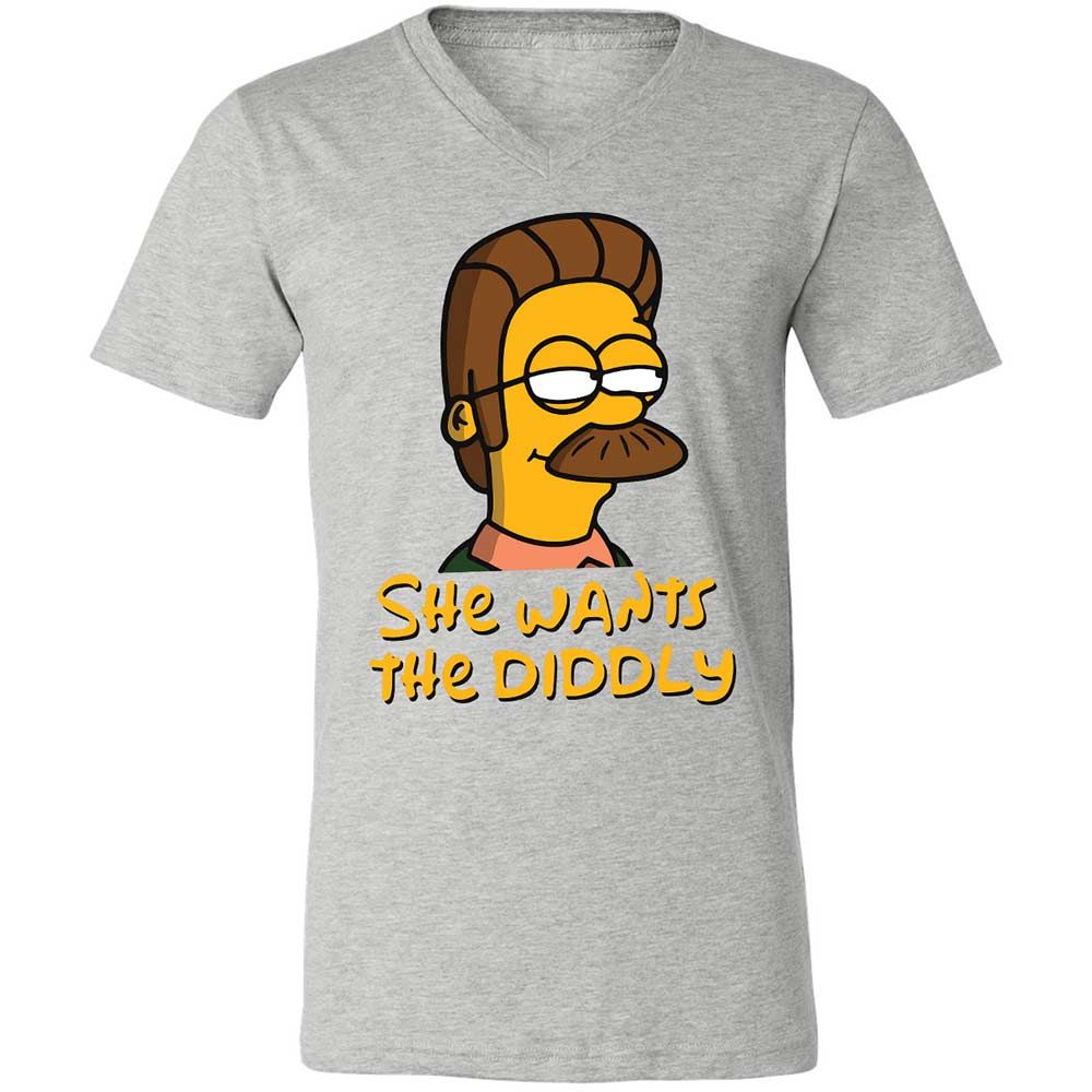 She Wants The Diddly - Athletic Heather - 2