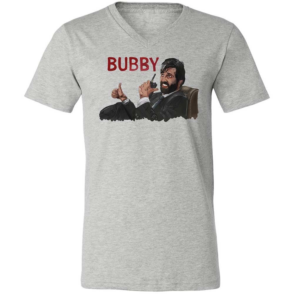 Unisex V-Neck T-Shirt - 7LNYNKHQ - Athletic Heather - 2