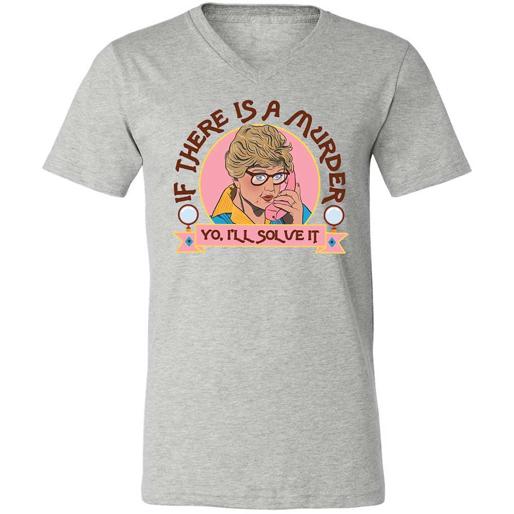 Unisex V-Neck T-Shirt - CEMHUW21 - Athletic Heather - 2