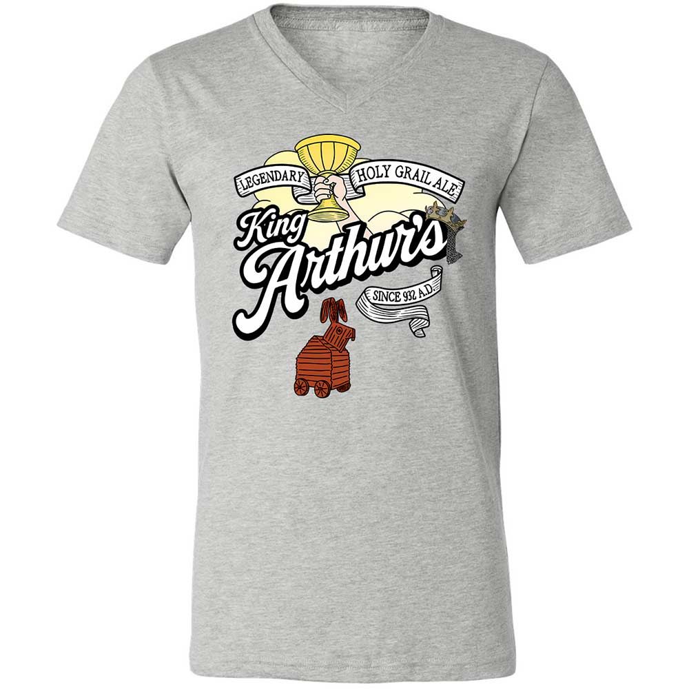Unisex V-Neck T-Shirt - L9RJ9SG1 - Athletic Heather - 2