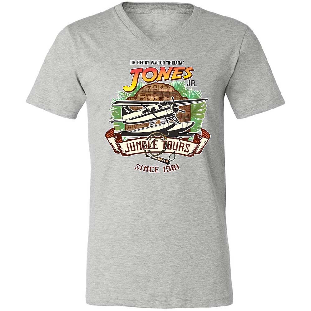 Unisex V-Neck T-Shirt - XFB63LYB - Athletic Heather - 2