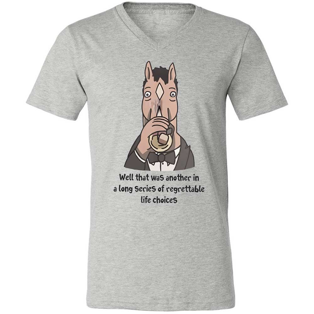 Unisex V-Neck T-Shirt - HMTDMAC6 - Athletic Heather - 2