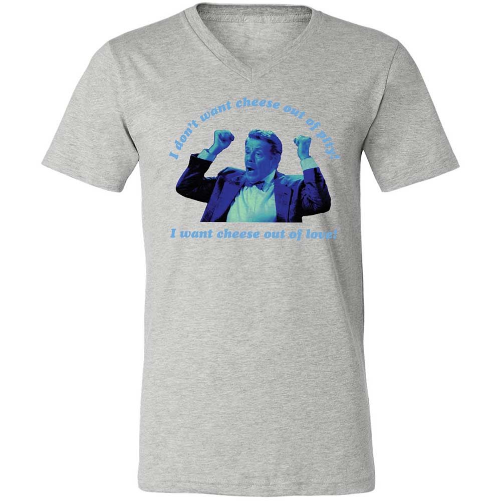 Unisex V-Neck T-Shirt - XZA63KUA - Athletic Heather - 2