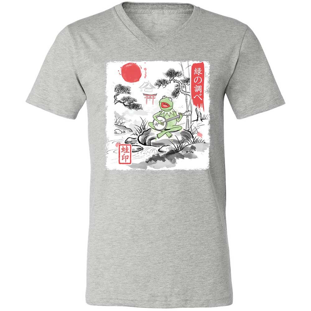 Unisex V-Neck T-Shirt - 3ML226GT - Athletic Heather - 2