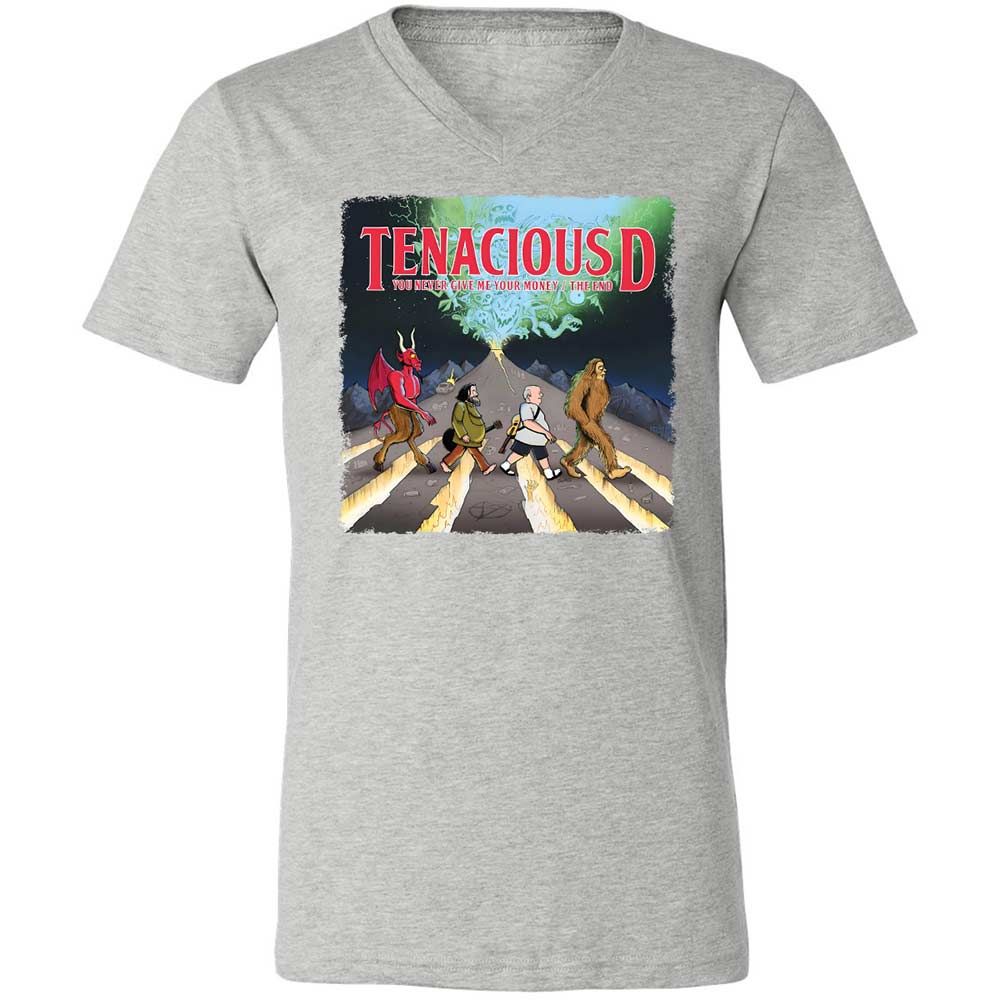 Unisex V-Neck T-Shirt - WTB8PQE3 - Athletic Heather - 2