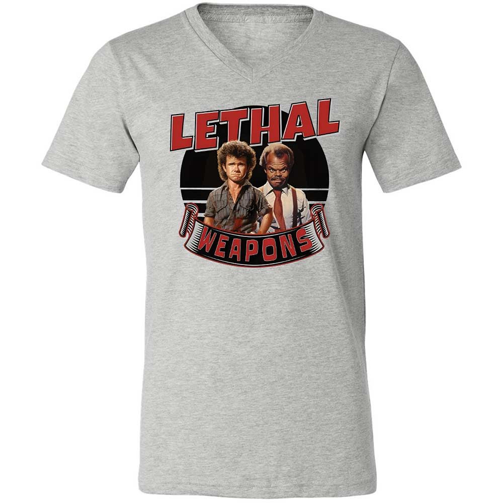 Unisex V-Neck T-Shirt - G4KE8GGG - Athletic Heather - 2