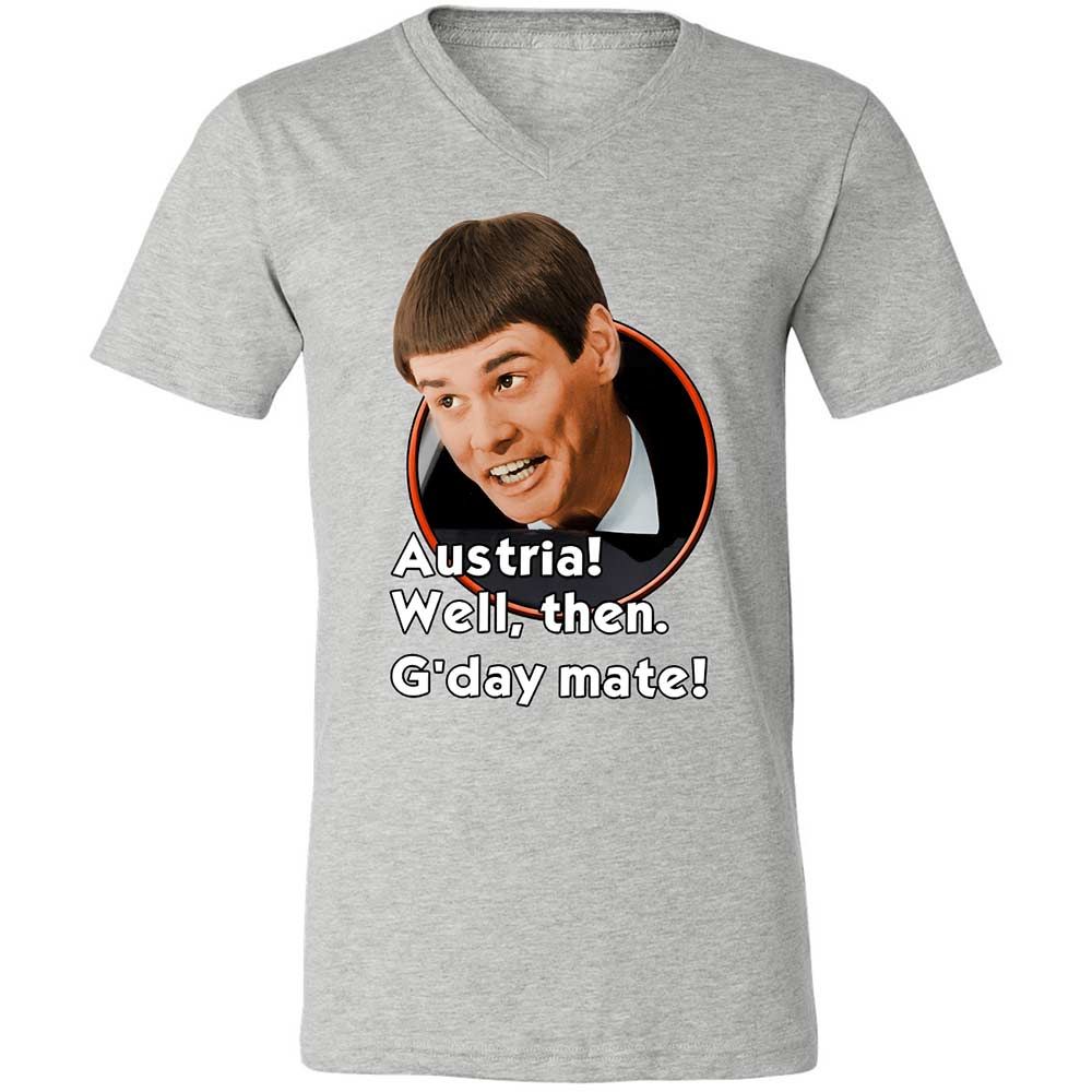 Unisex V-Neck T-Shirt - H6QKQU3V - Athletic Heather - 2