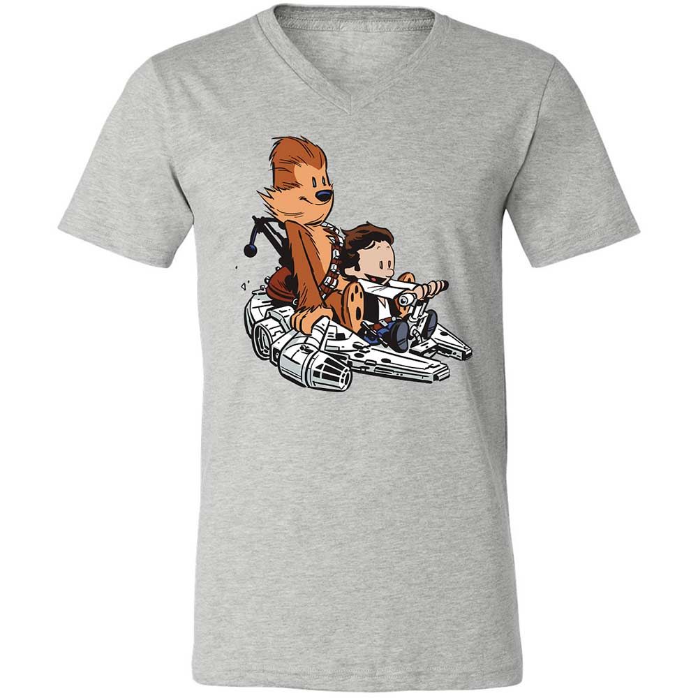 Han and Chewie - Athletic Heather - 2