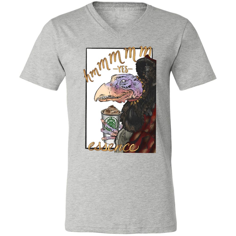 Unisex V-Neck T-Shirt - PFGXW8Z6 - Athletic Heather - 2