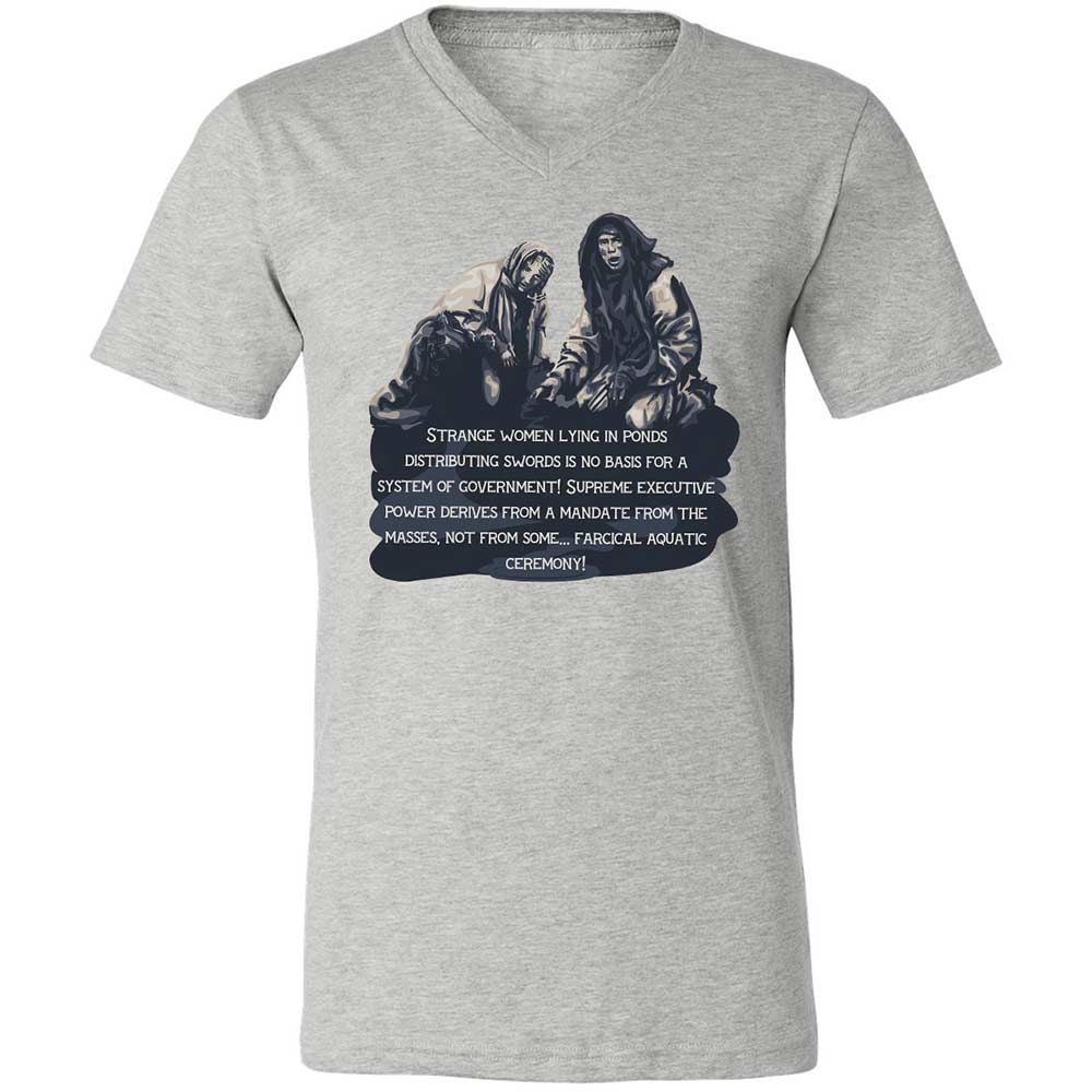 Unisex V-Neck T-Shirt - DT2AFJS4 - Athletic Heather - 2