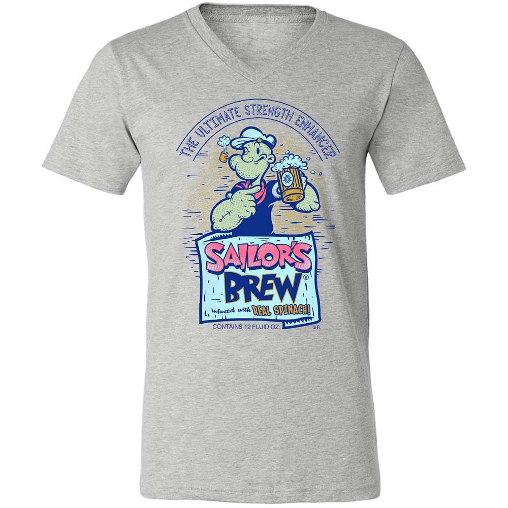 Unisex V-Neck T-Shirt - 6WMN7SPM - Athletic Heather - 2