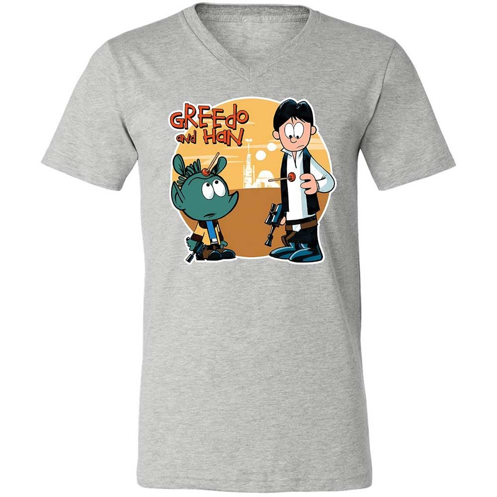 Greedo & Han - Athletic Heather - 2