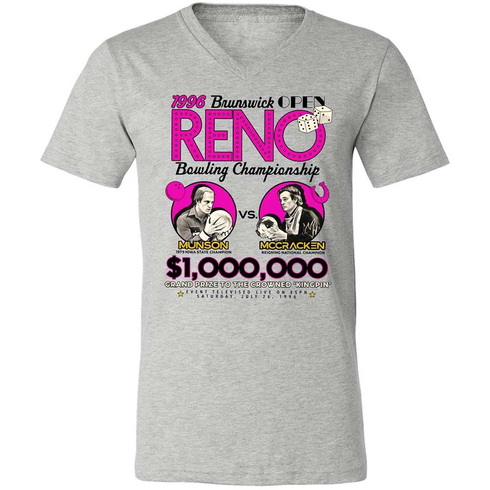 Unisex V-Neck T-Shirt - WRGSNQHQ - Athletic Heather - 2
